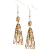 Etege Mixed Metal Beaded Earrings - Aaria Tees Aaria Tees