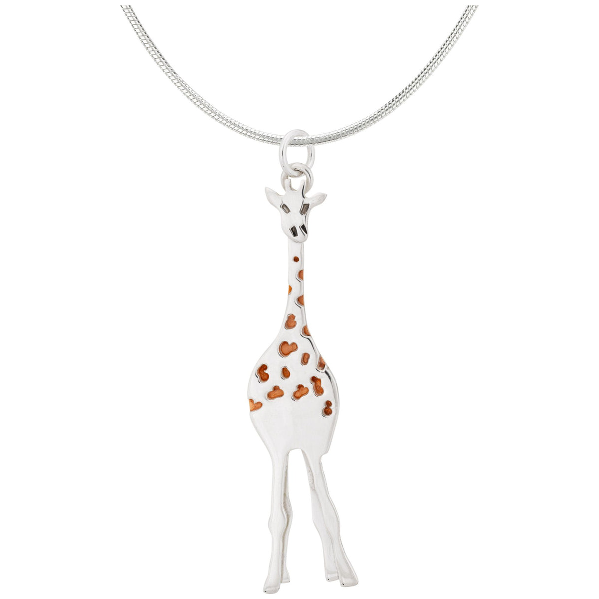 Gentle Giraffe Mixed Metal Necklace - Aaria Tees