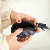 Midnight Floral Paw Print Coin Purse - Aaria Tees Aaria Tees