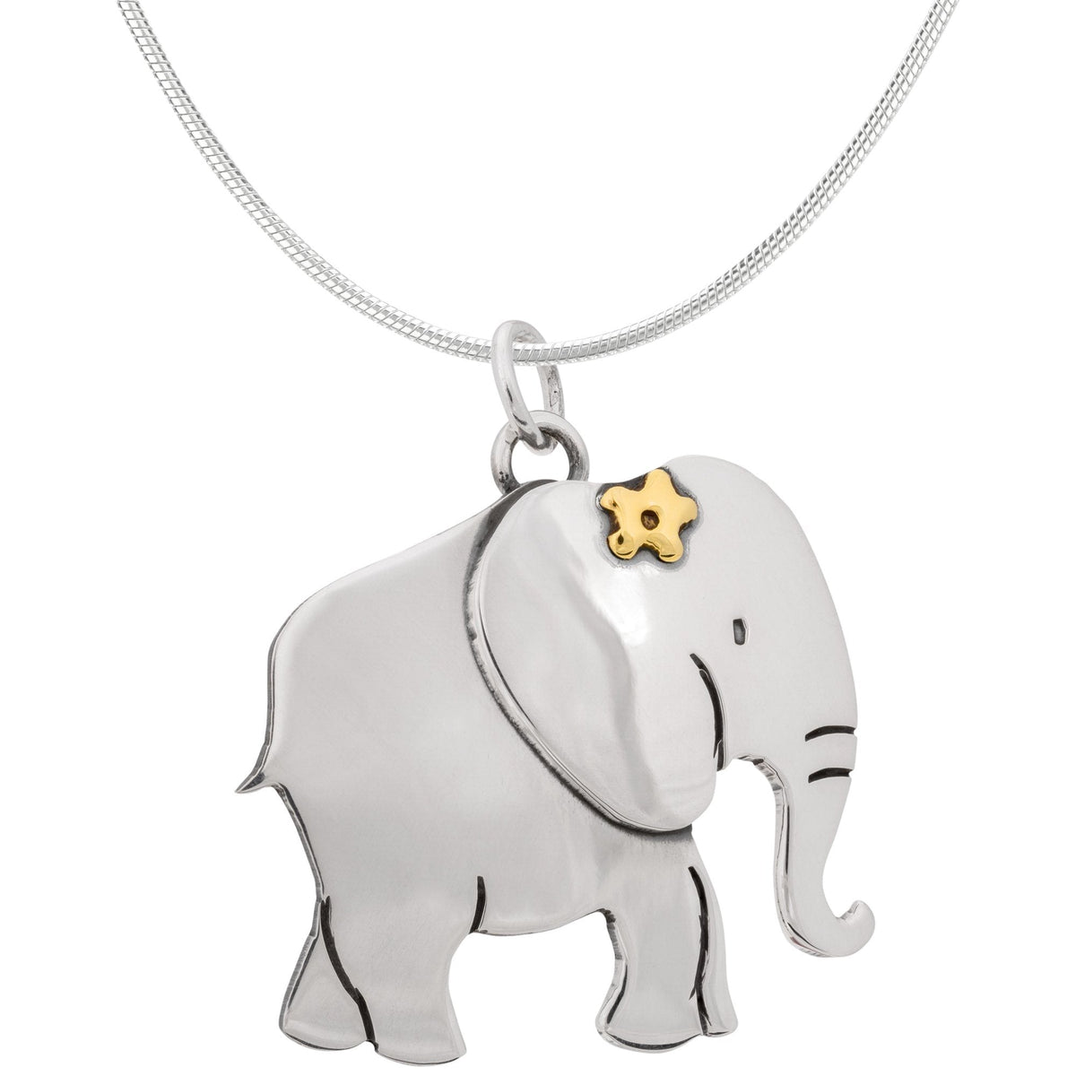 Proud Elephant Sterling Necklace - Aaria Tees