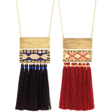 Boho Tassel & Bead Necklace - Aaria Tees Aaria Tees