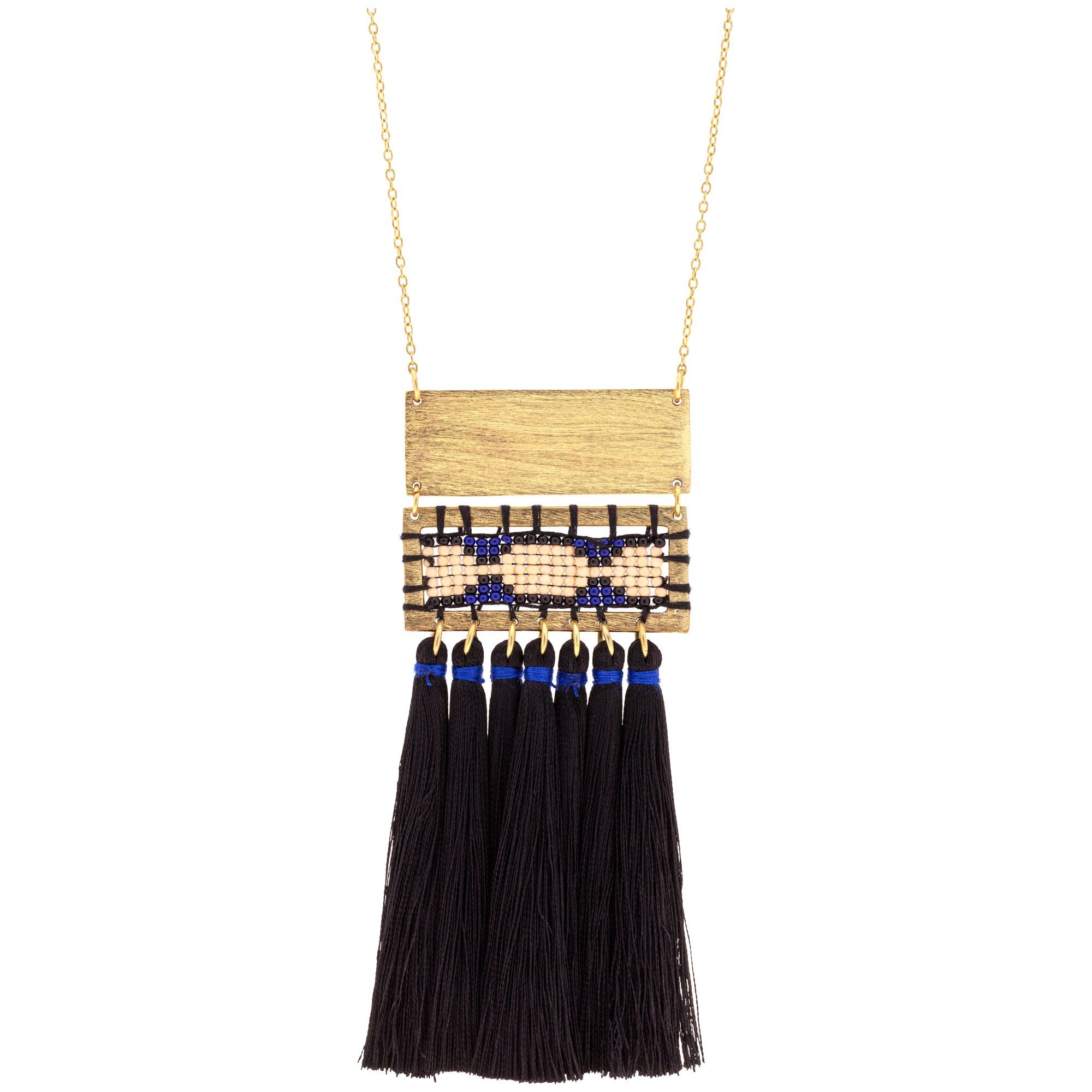 Boho Tassel & Bead Necklace - Aaria Tees Aaria Tees