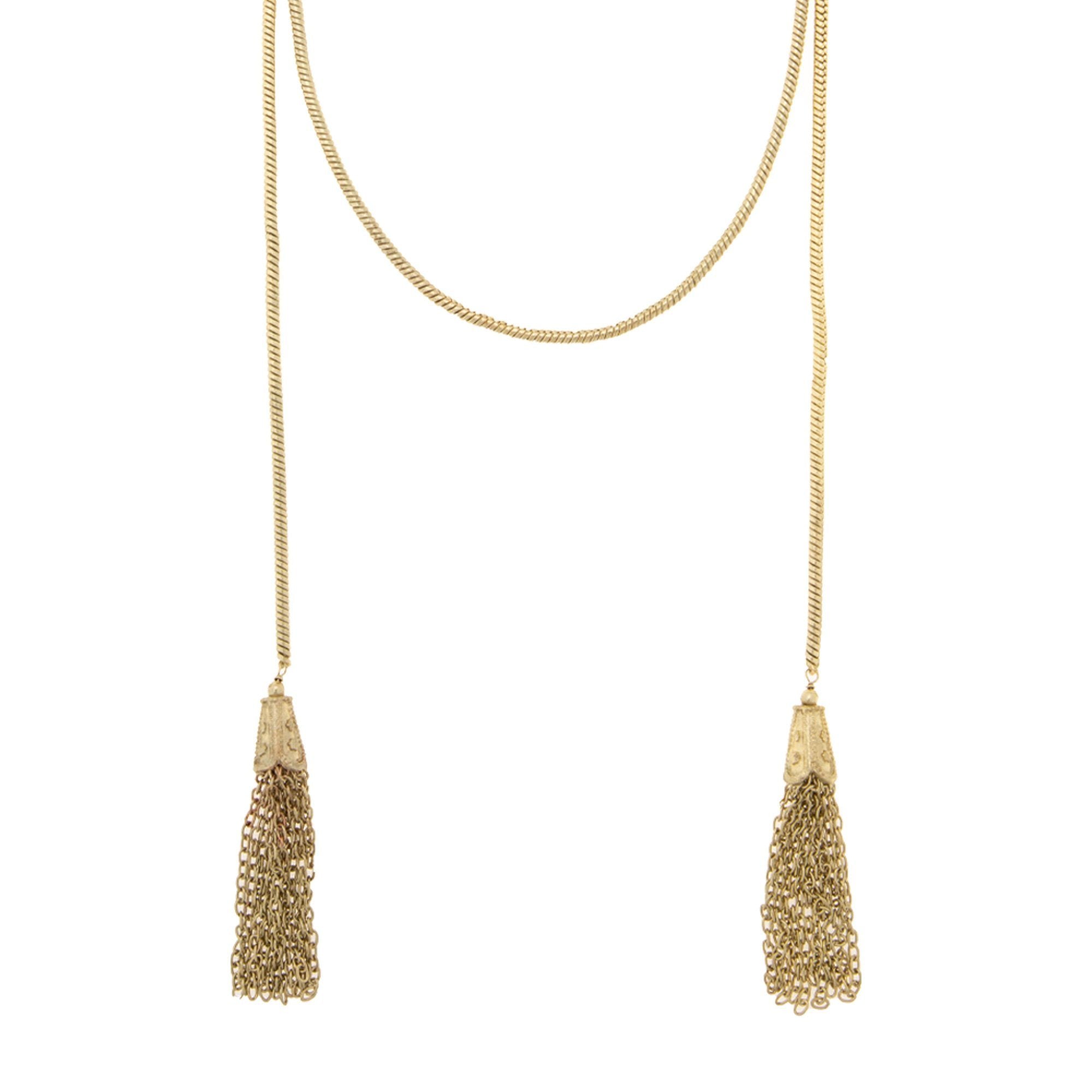 Gia Rope Gold-Tone Necklace - Aaria Tees Aaria Tees