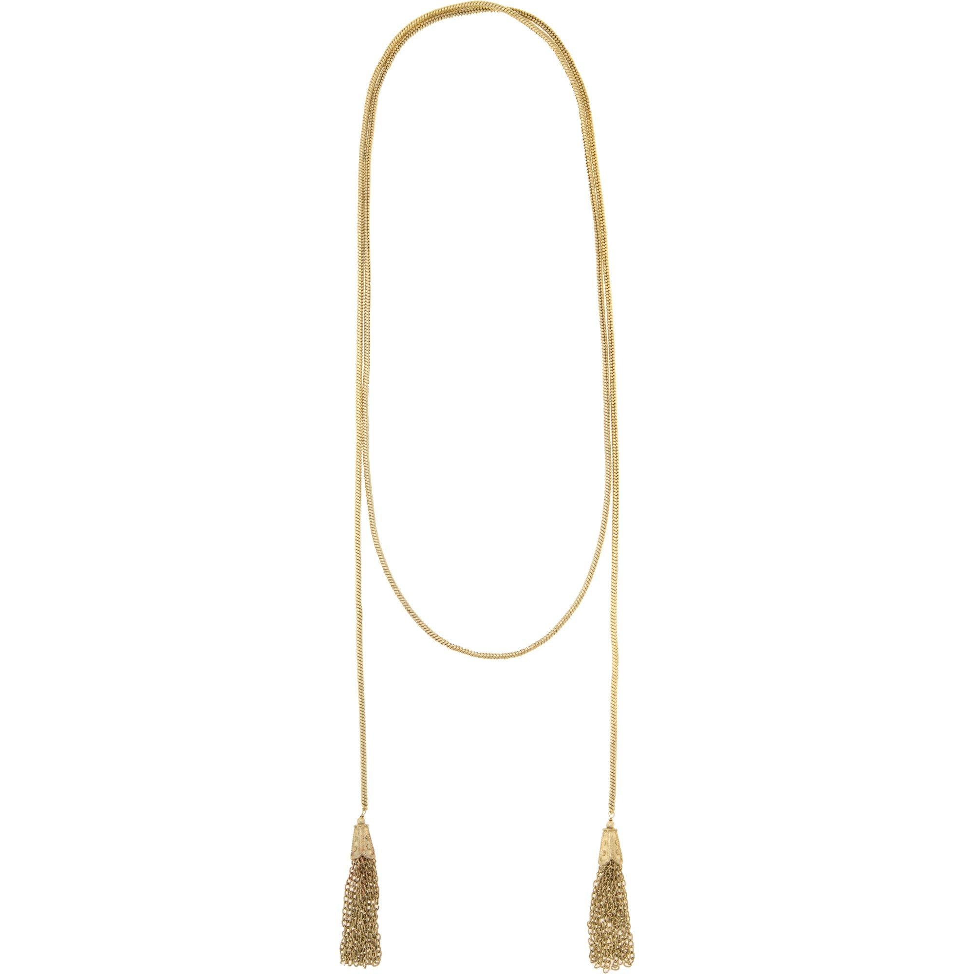 Gia Rope Gold-Tone Necklace - Aaria Tees Aaria Tees
