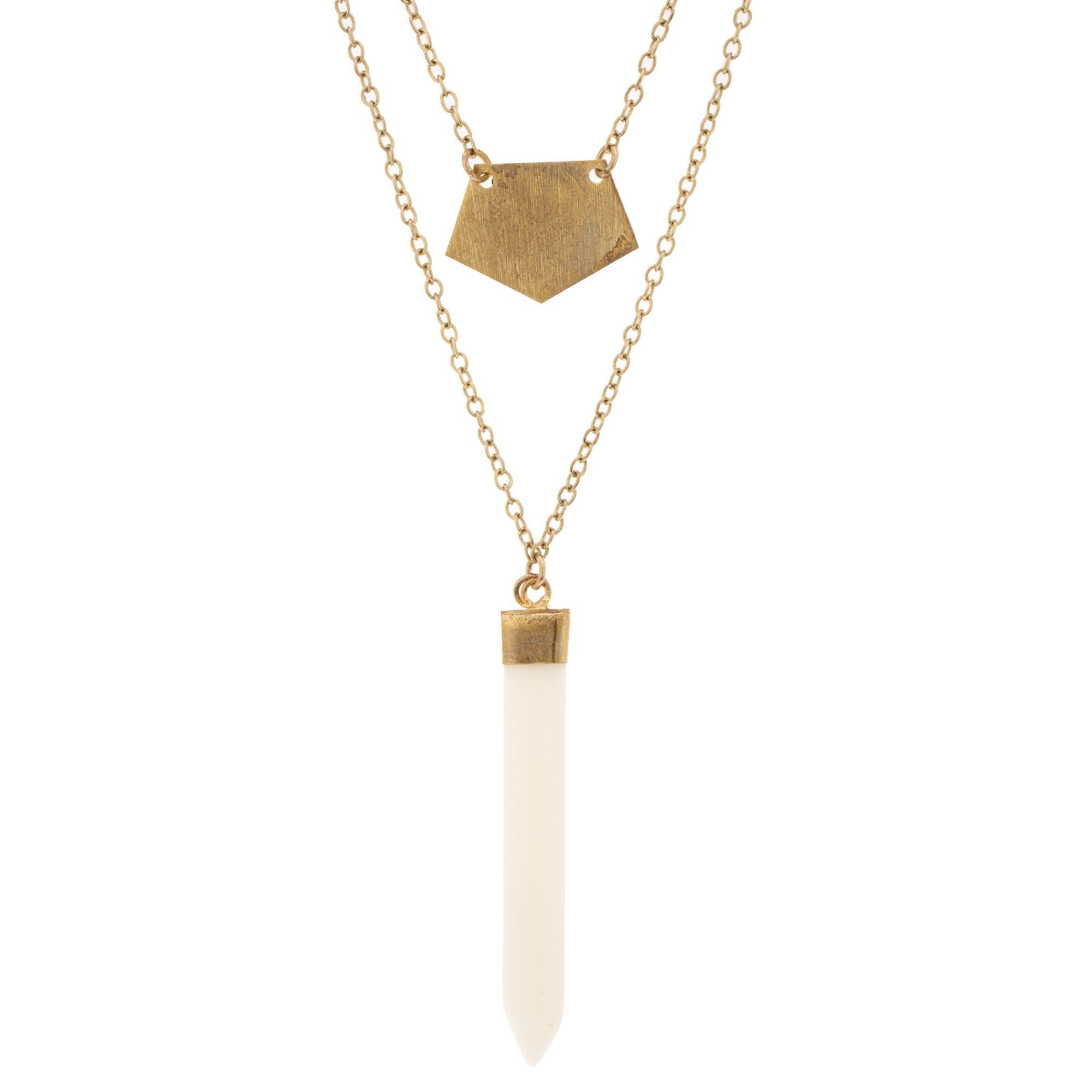 Layered Spike Necklace - Aaria Tees Aaria Tees