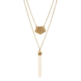 Layered Spike Necklace - Aaria Tees Aaria Tees