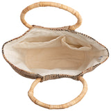 Palm Fiber Handbag - Aaria Tees Aaria Tees