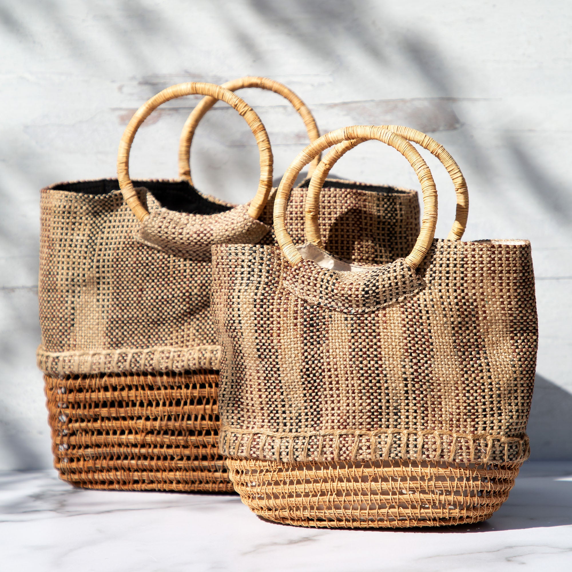 Palm Fiber Handbag - Aaria Tees Aaria Tees