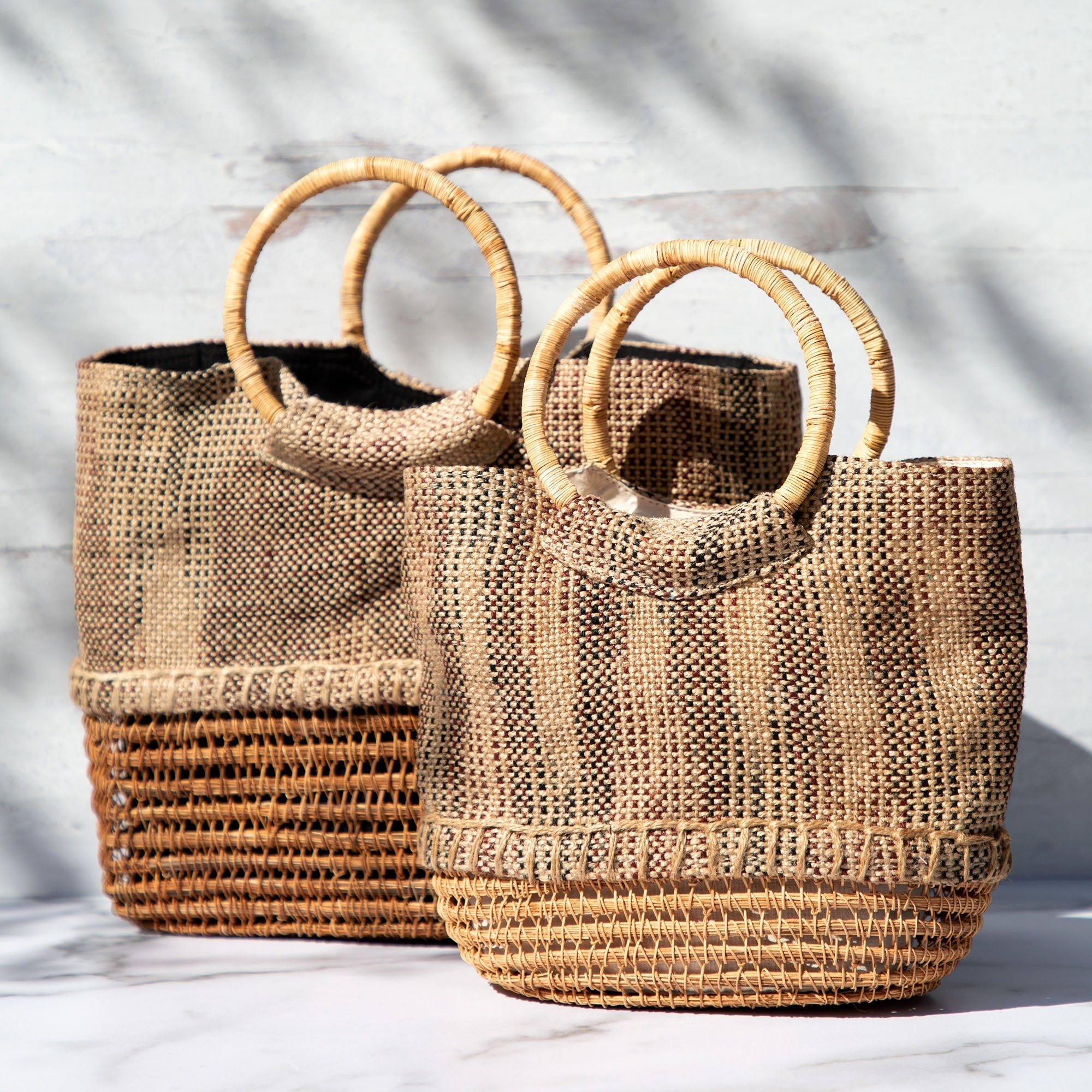Palm Fiber Handbag - Aaria Tees Aaria Tees