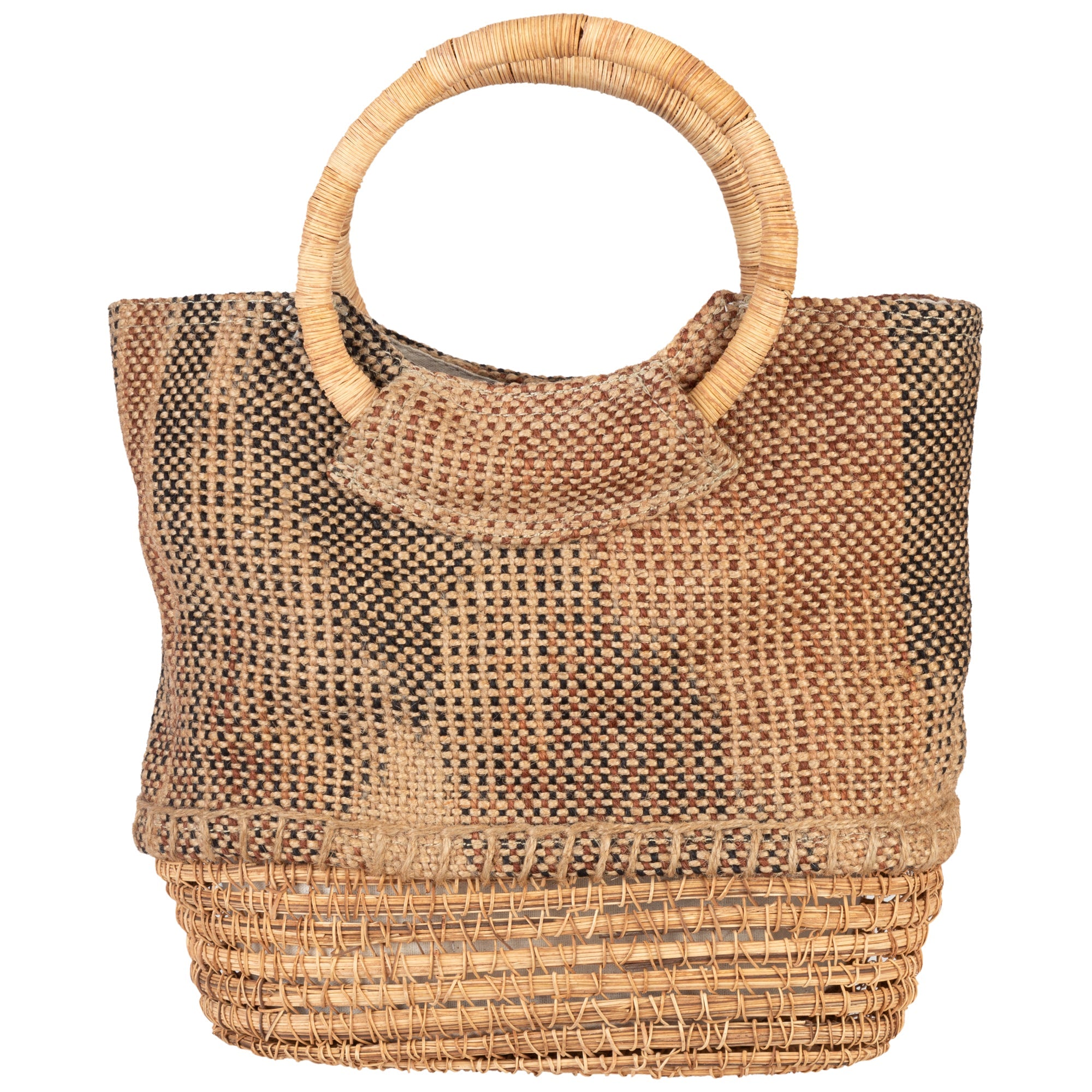 Palm Fiber Handbag - Aaria Tees Aaria Tees