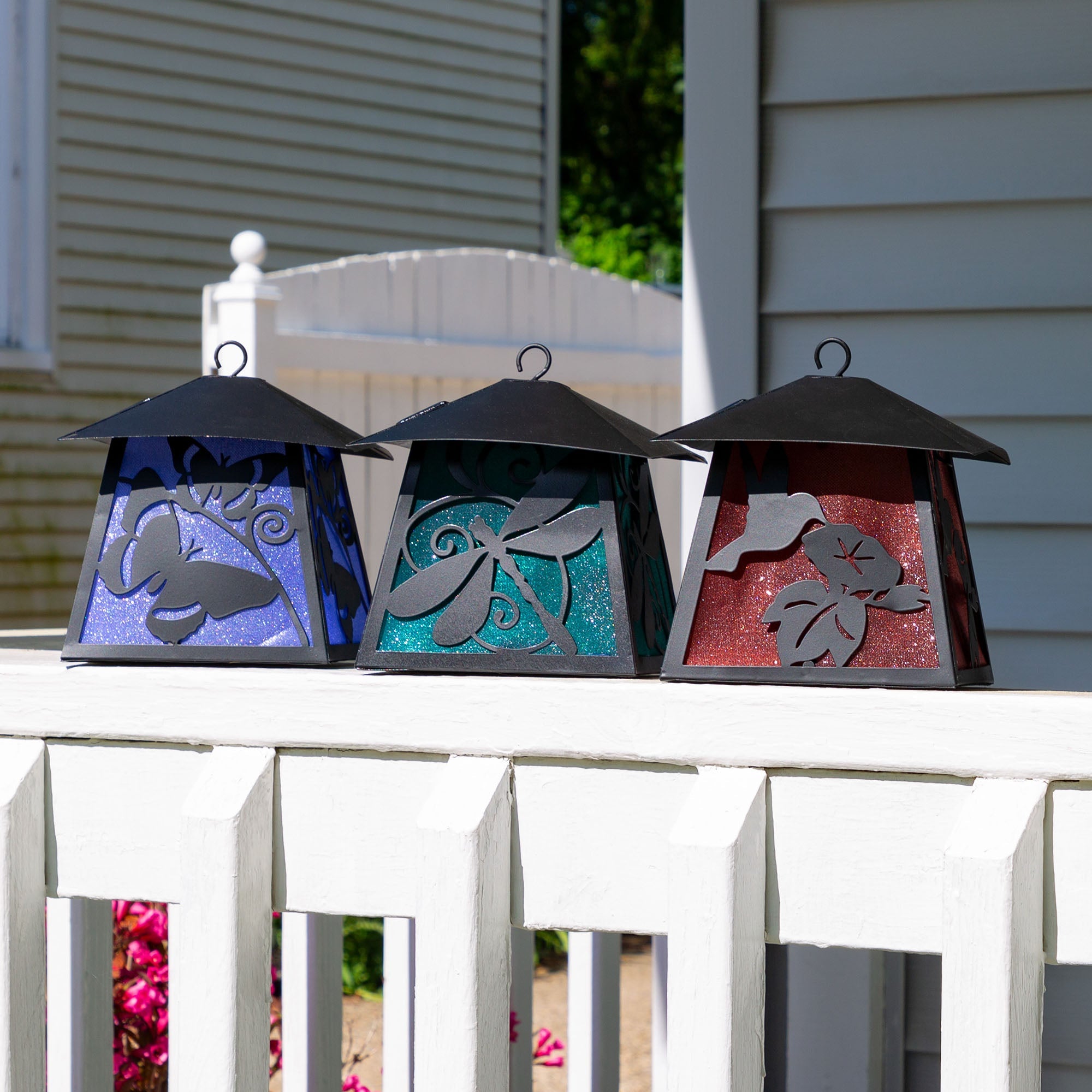 Fluttering Friends Metal Solar Lanterns - Aaria Tees Aaria Tees