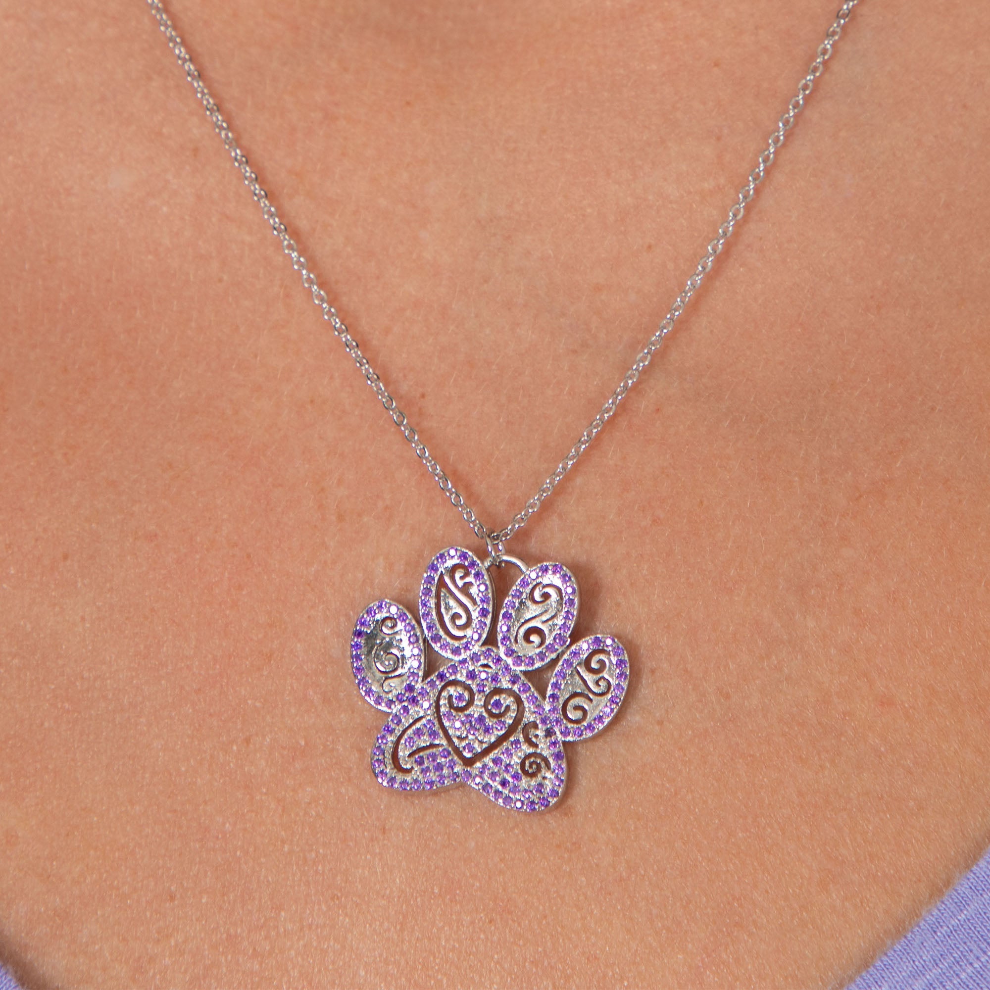 Ornate Crystal Paw Jewelry - Aaria Tees Aaria Tees