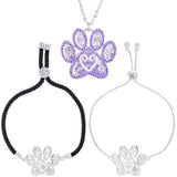 Ornate Crystal Paw Jewelry - Aaria Tees Aaria Tees