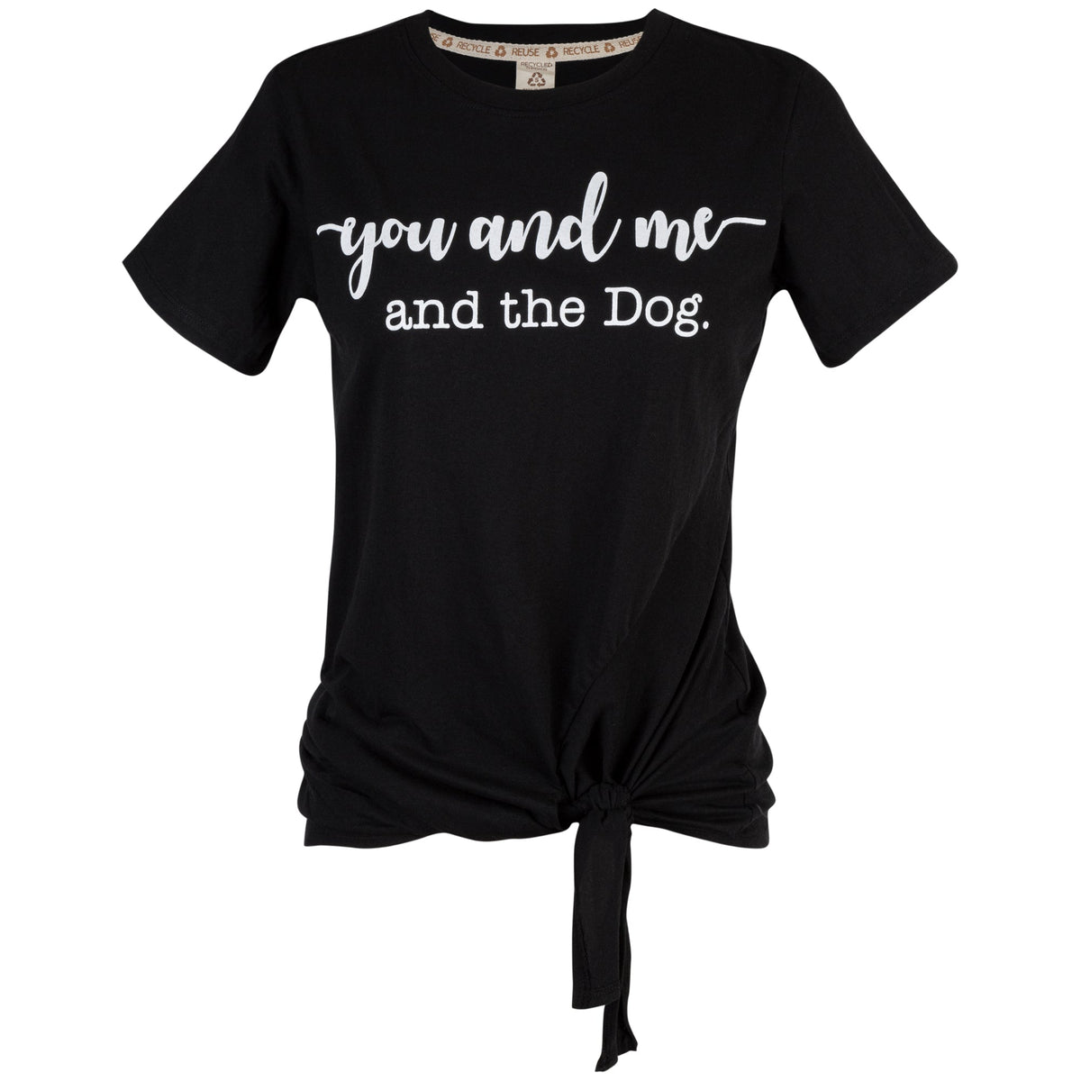 You & Me & The Dog Knotted T-Shirt - Aaria Tees