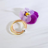 Spin Me Round Sterling Silver Bead Fidget Ring - Aaria Tees Aaria Tees