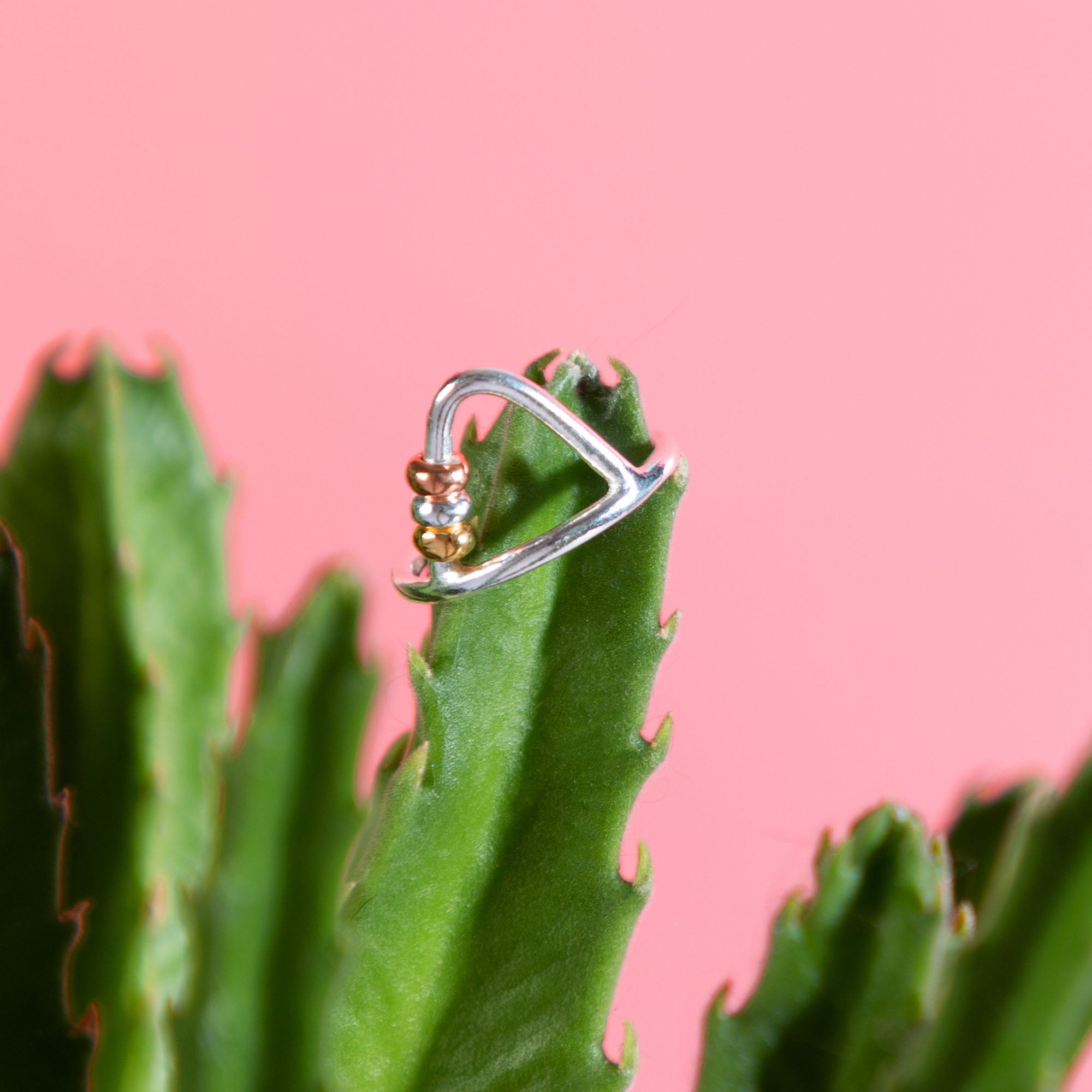 Up & Over Sterling Silver Fidget Ring - Aaria Tees Aaria Tees