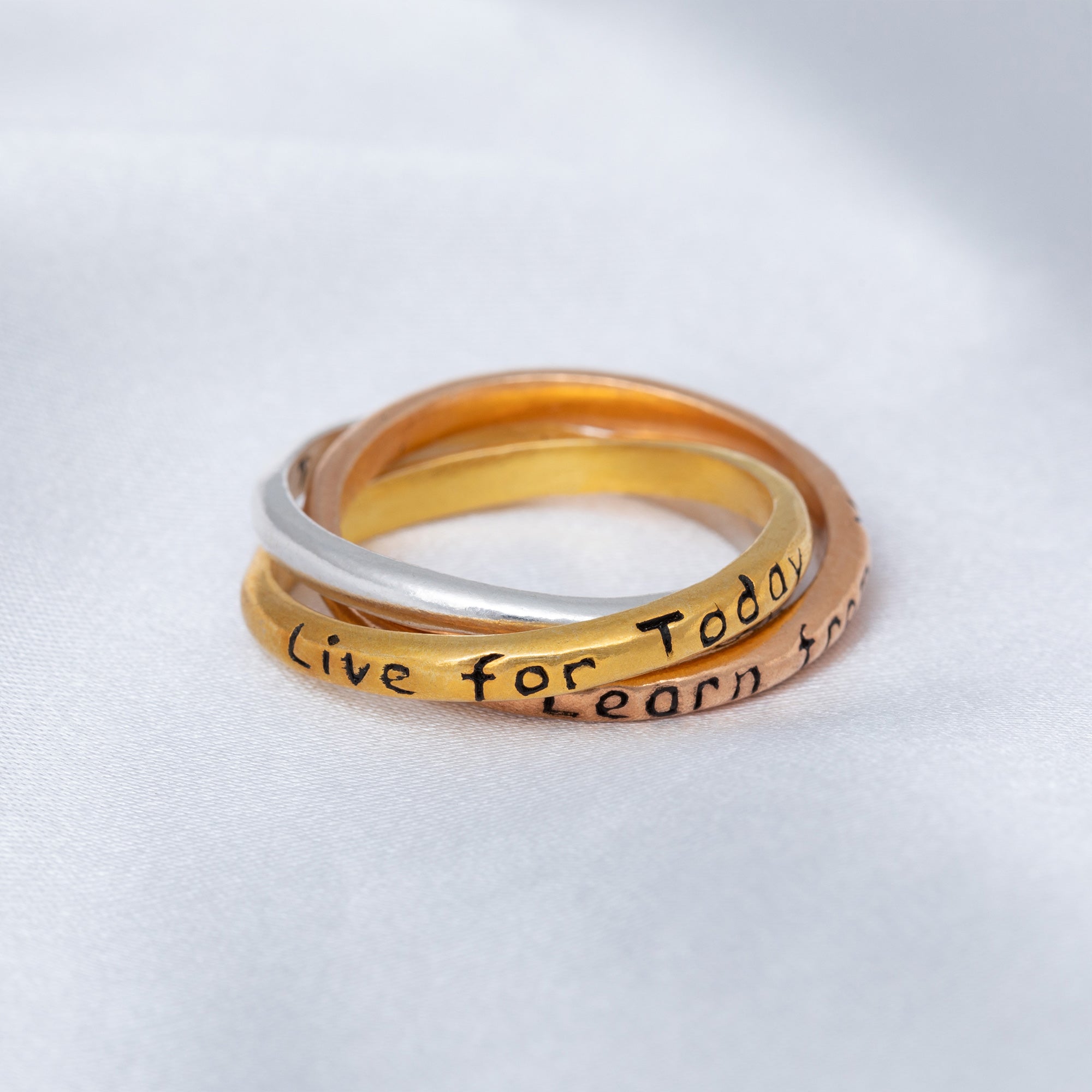 Daily Reminder Trio Fidget Ring - Aaria Tees Aaria Tees
