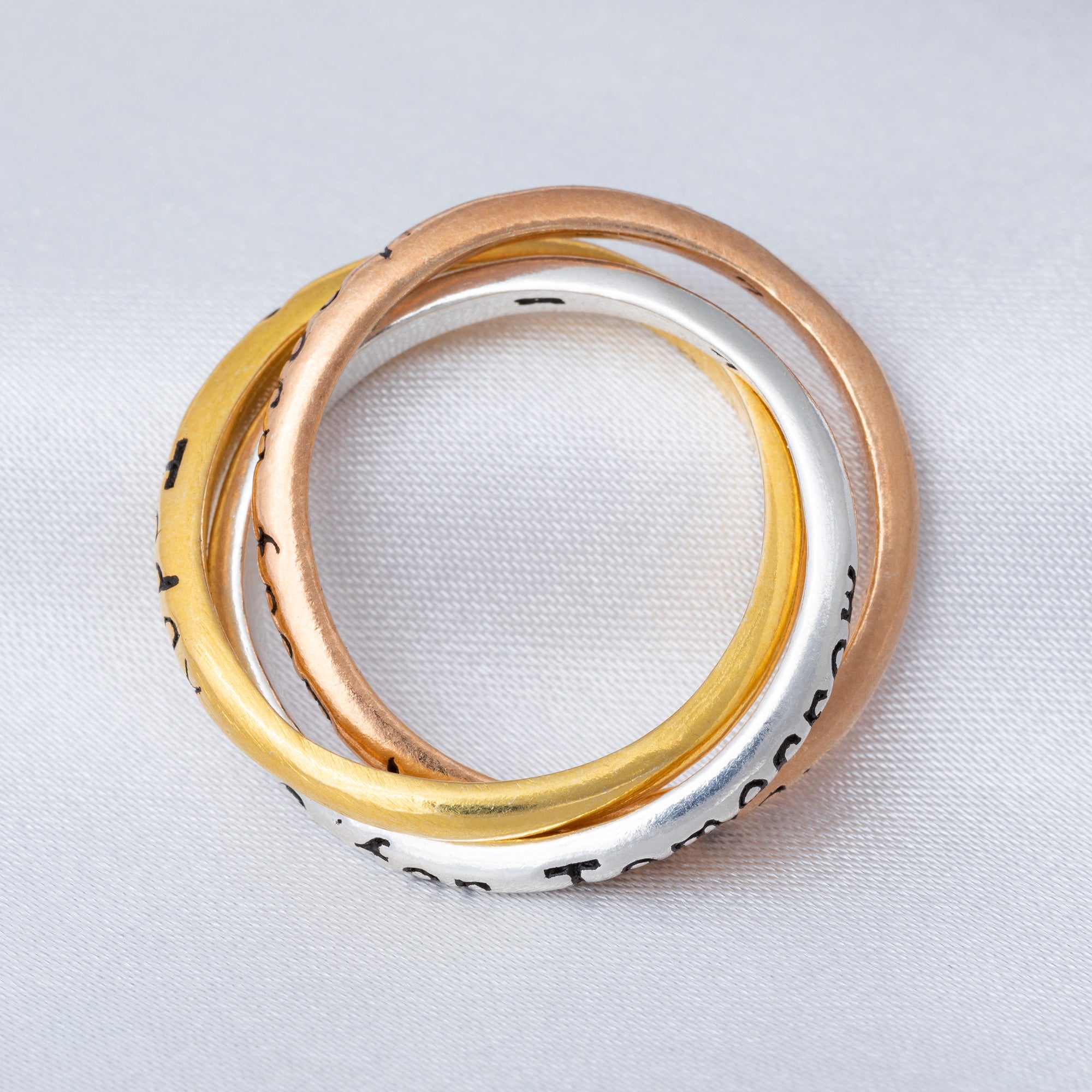 Daily Reminder Trio Fidget Ring - Aaria Tees Aaria Tees