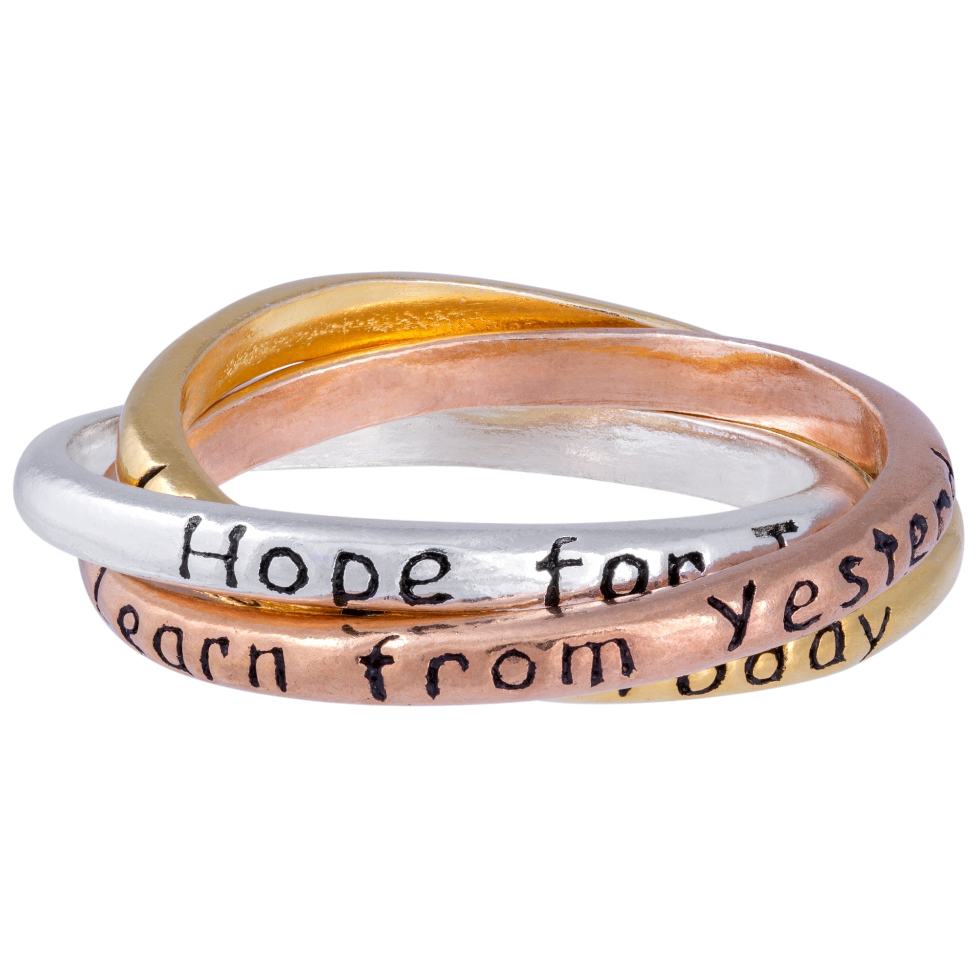 Daily Reminder Trio Fidget Ring - Aaria Tees Aaria Tees