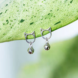 Kitty Bell Sterling Silver Earrings - Aaria Tees Aaria Tees