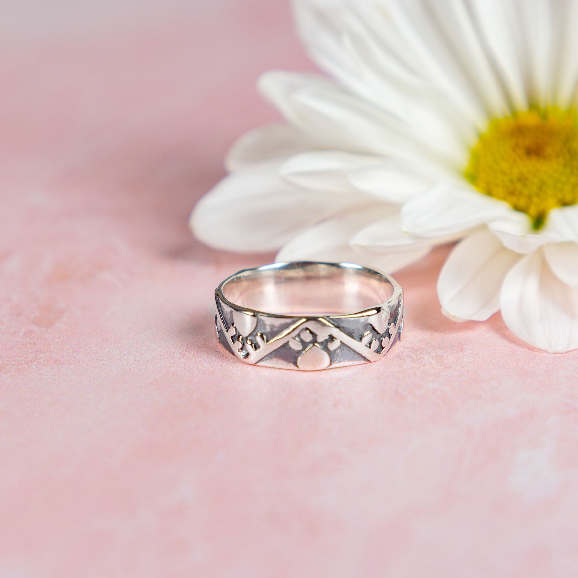 Zig Zag Paw Sterling Silver Ring - Aaria Tees Aaria Tees
