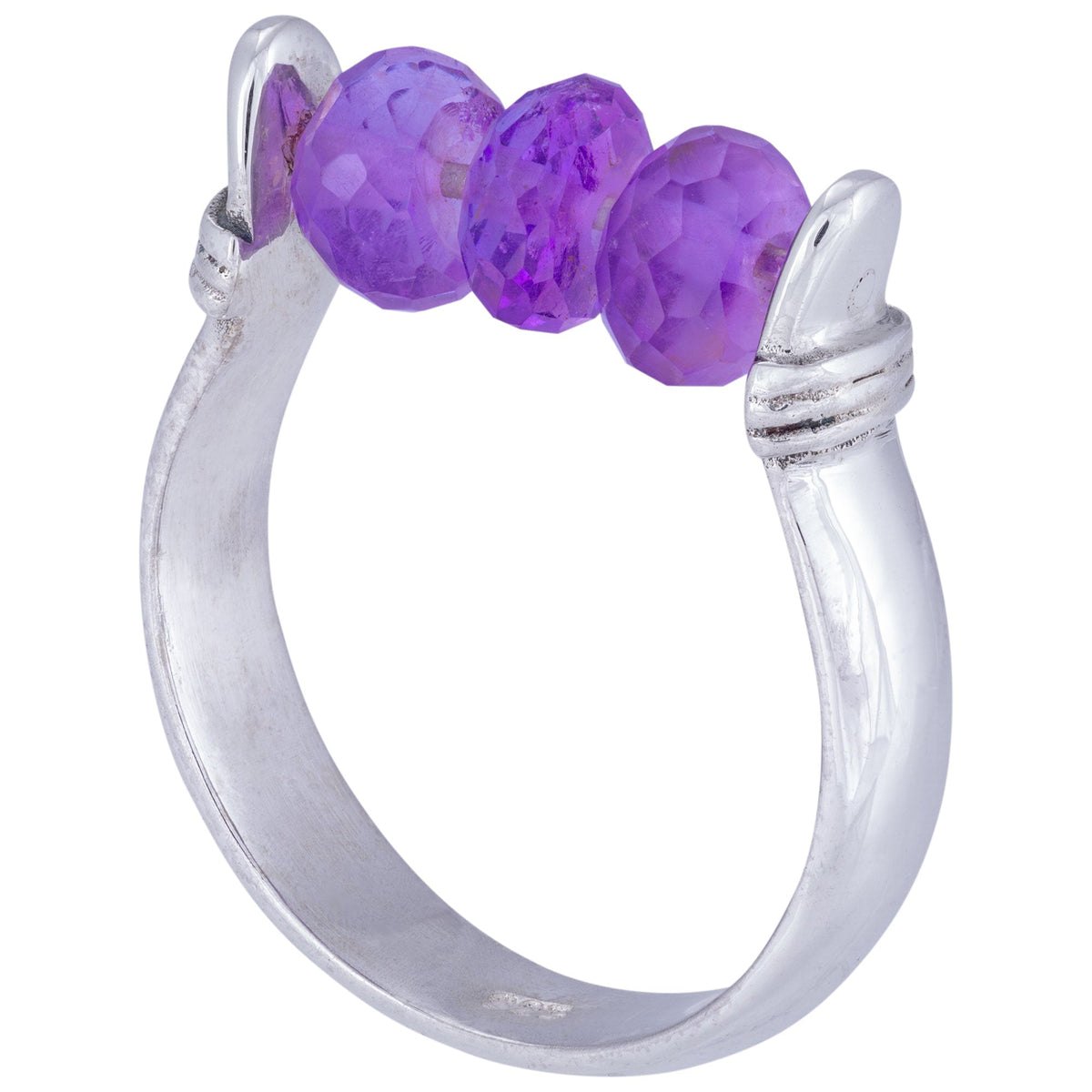 Sterling Silver Rolling Stone Ring - Aaria Tees