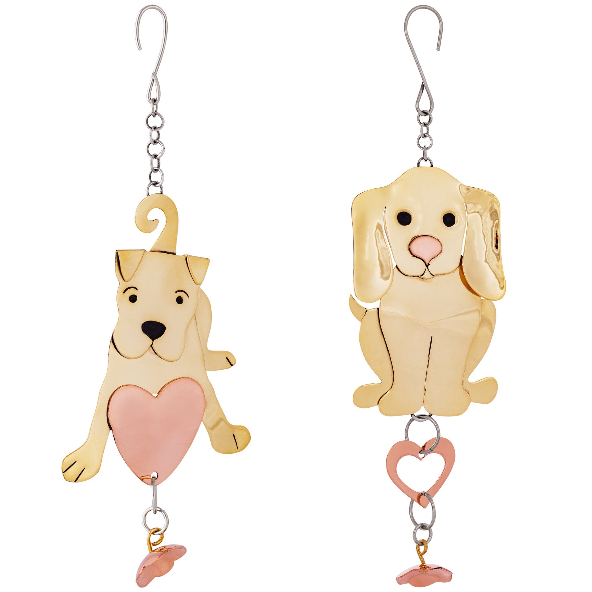 Puppy Mixed Metal Ornament - Aaria Tees Aaria Tees