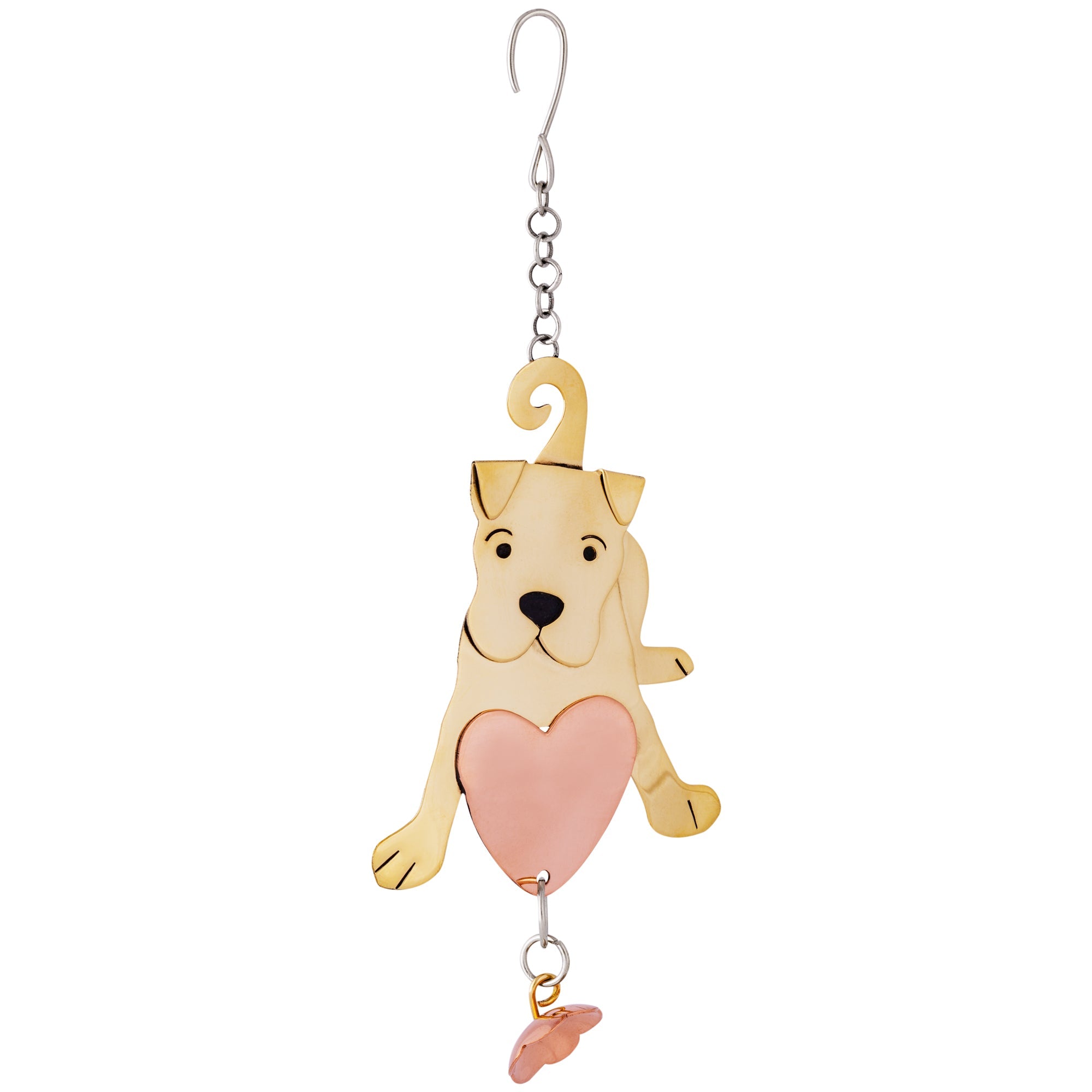 Puppy Mixed Metal Ornament - Aaria Tees Aaria Tees