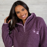 Cozy Paw Plush Sherpa Fleece Pullover - Aaria Tees Aaria Tees