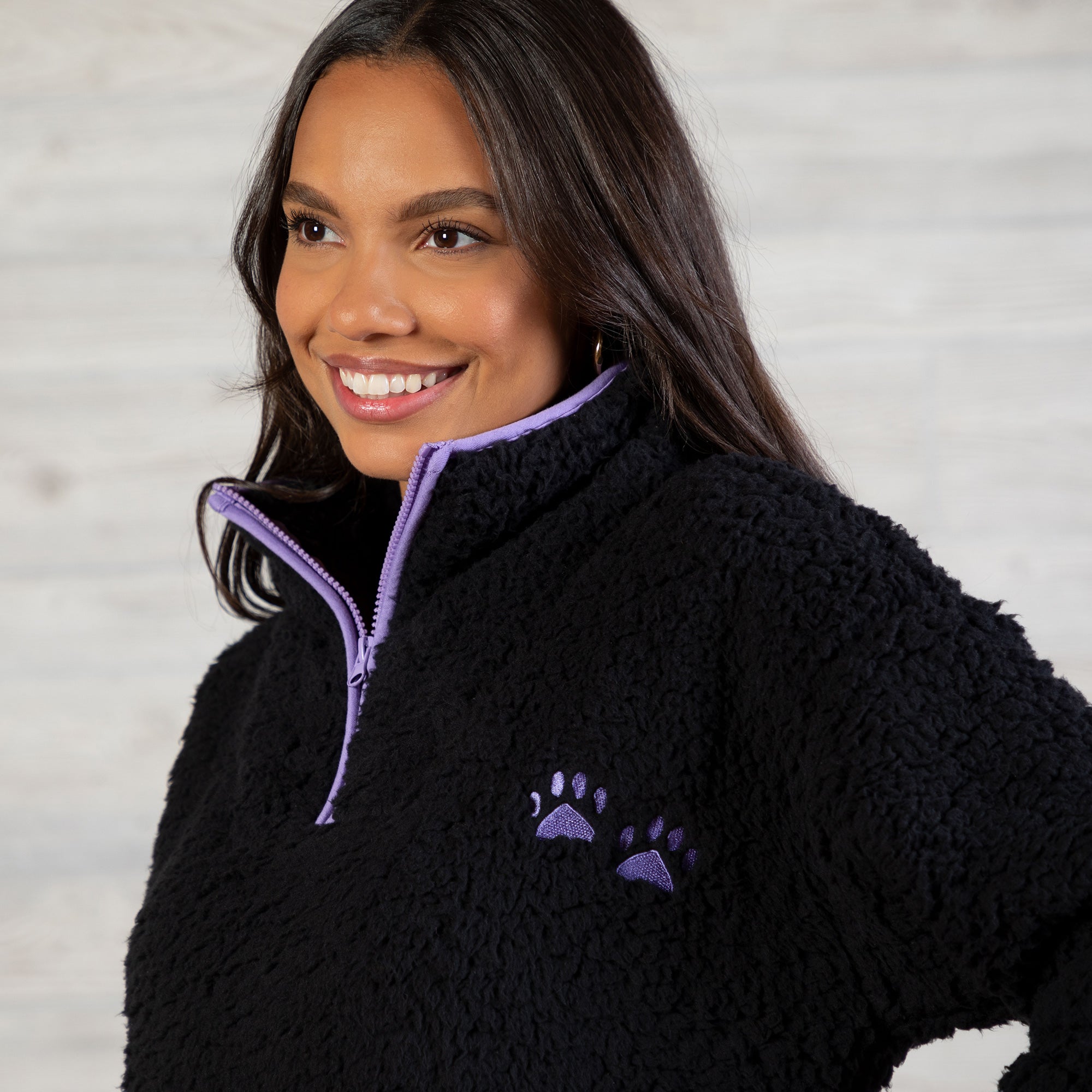 Cozy Paw Plush Sherpa Fleece Pullover - Aaria Tees Aaria Tees