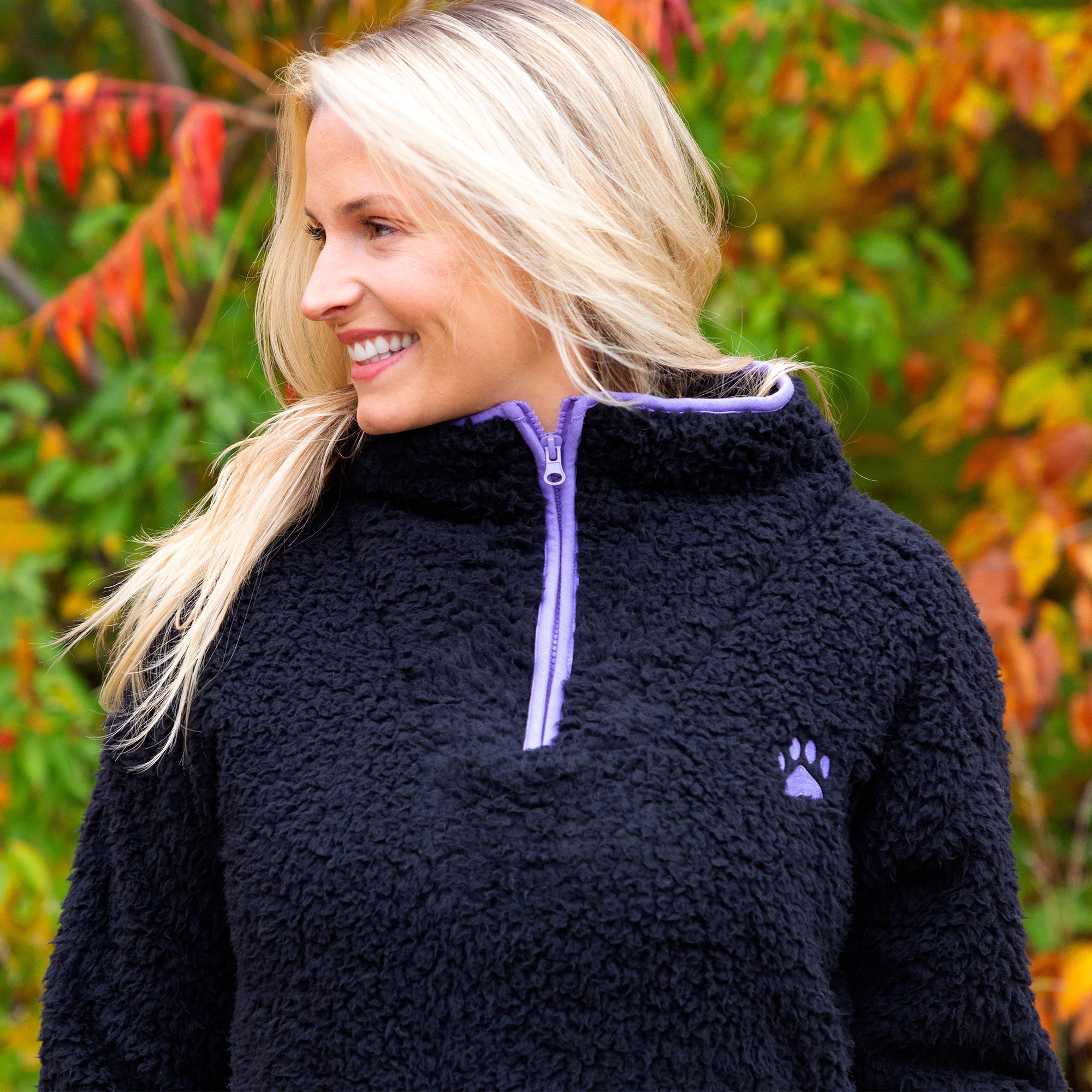 Cozy Paw Plush Sherpa Fleece Pullover - Aaria Tees Aaria Tees