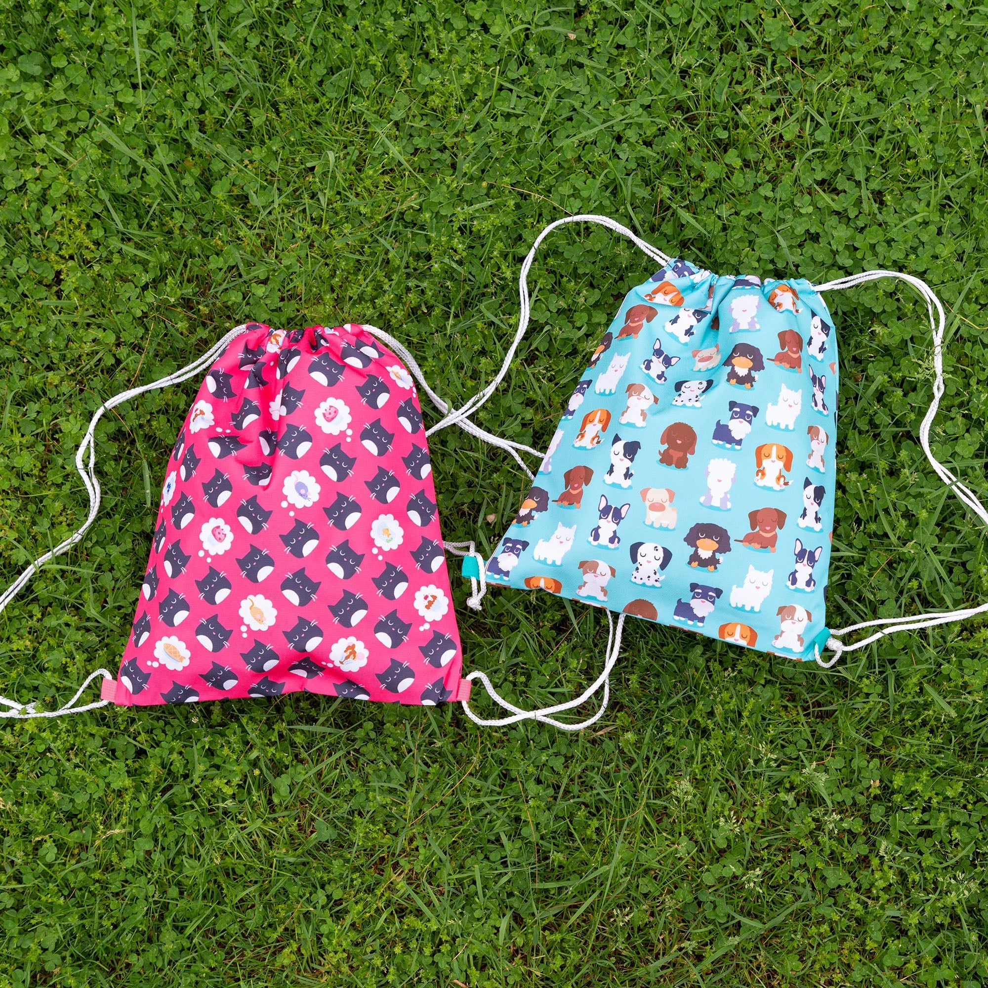 All Over Pets Drawstring Backpack - Aaria Tees Aaria Tees