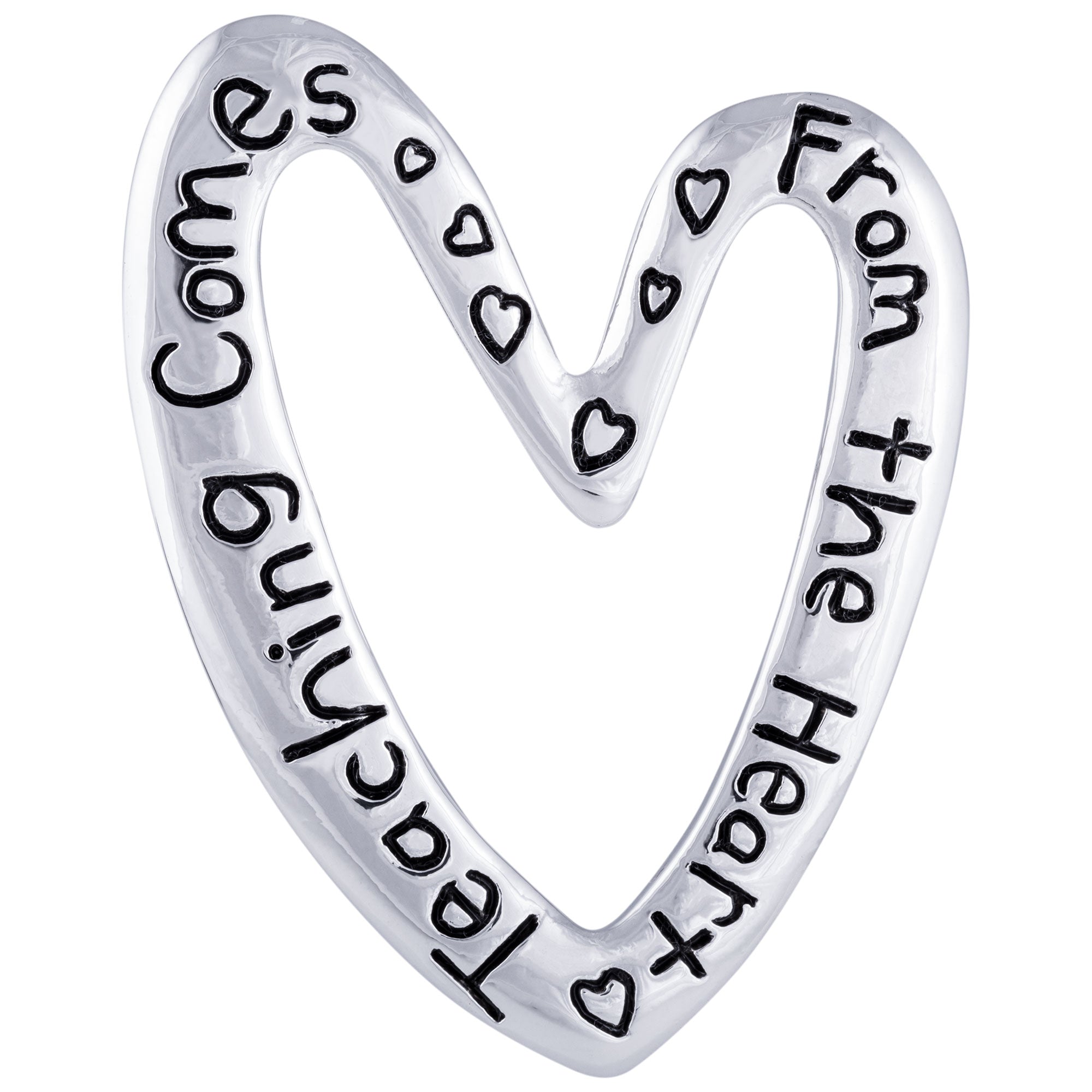 Teaching Comes From the Heart Pin - Aaria Tees Aaria Tees
