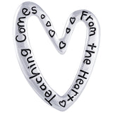 Teaching Comes From the Heart Pin - Aaria Tees Aaria Tees