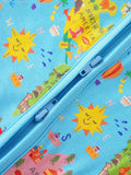 PoshTOT World Map Bamboo Baby Convertible Zippy Romper - Aaria Tees Aaria Tees