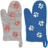Handmade Felt Paw Print Oven Mitt - Aaria Tees Aaria Tees