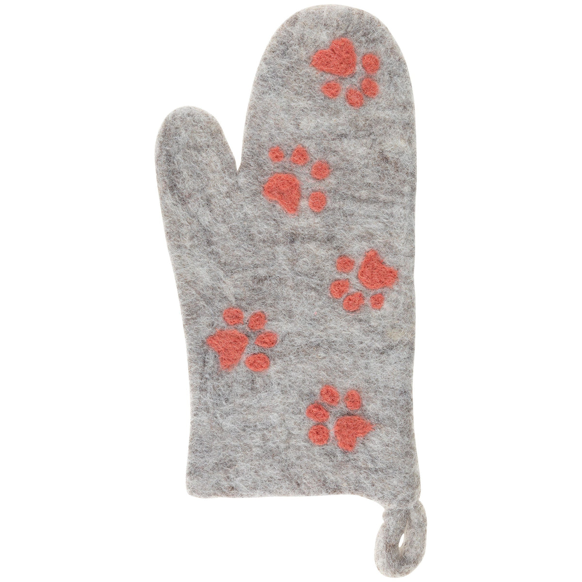 Handmade Felt Paw Print Oven Mitt - Aaria Tees