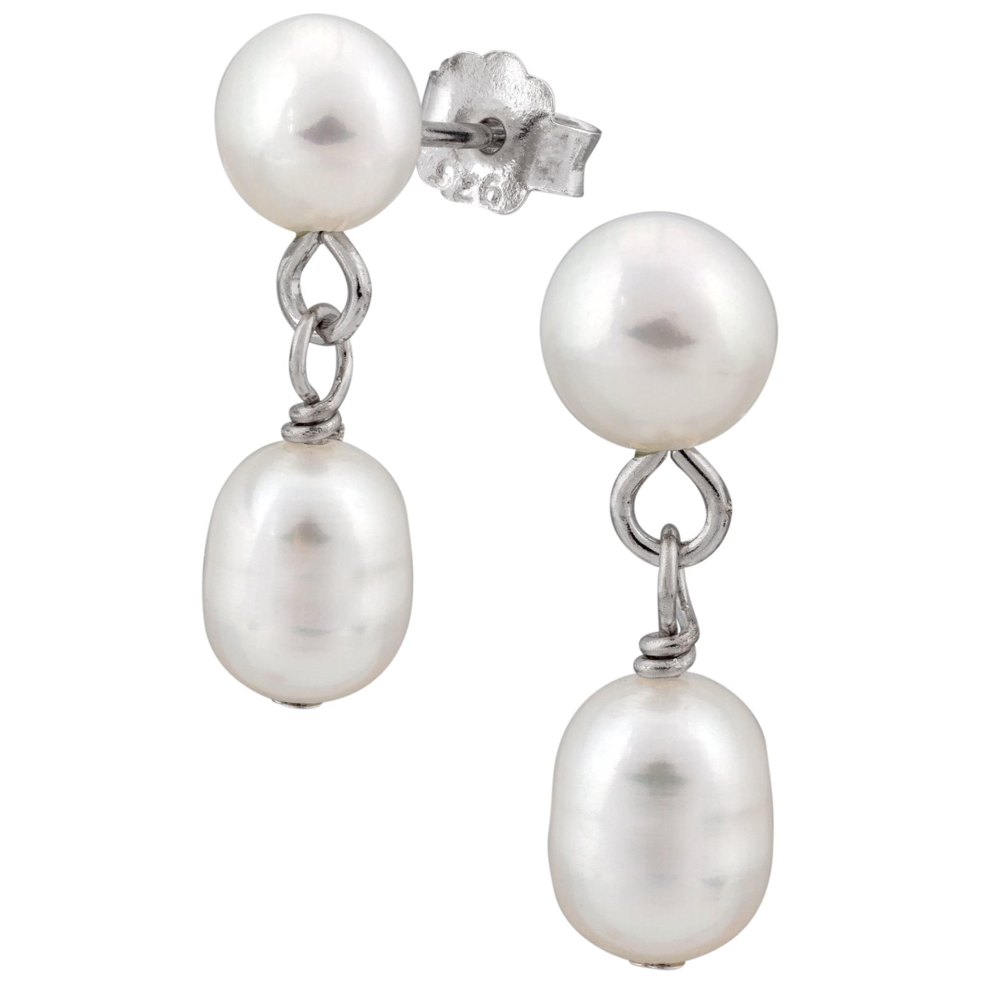 Dangling Fresh Water Pearl Earrings - Aaria Tees Aaria Tees