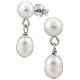 Dangling Fresh Water Pearl Earrings - Aaria Tees Aaria Tees