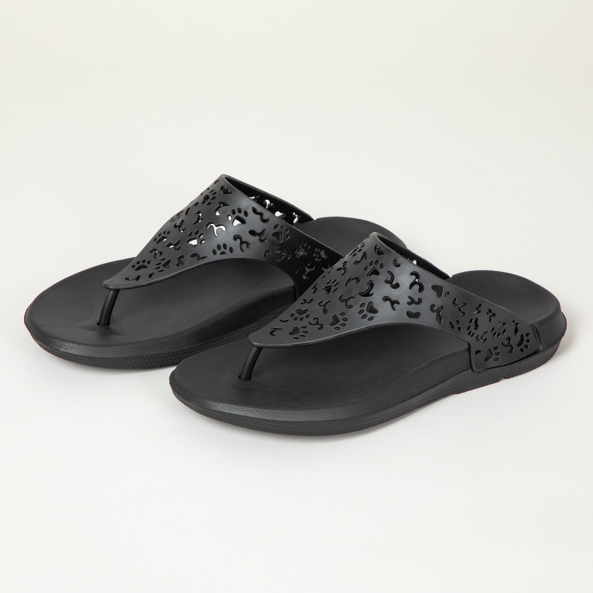 Cut-Out Paw Print Flip Flops - Aaria Tees Aaria Tees