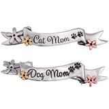 Pet Mom Mixed Metal Banner Pin - Aaria Tees Aaria Tees