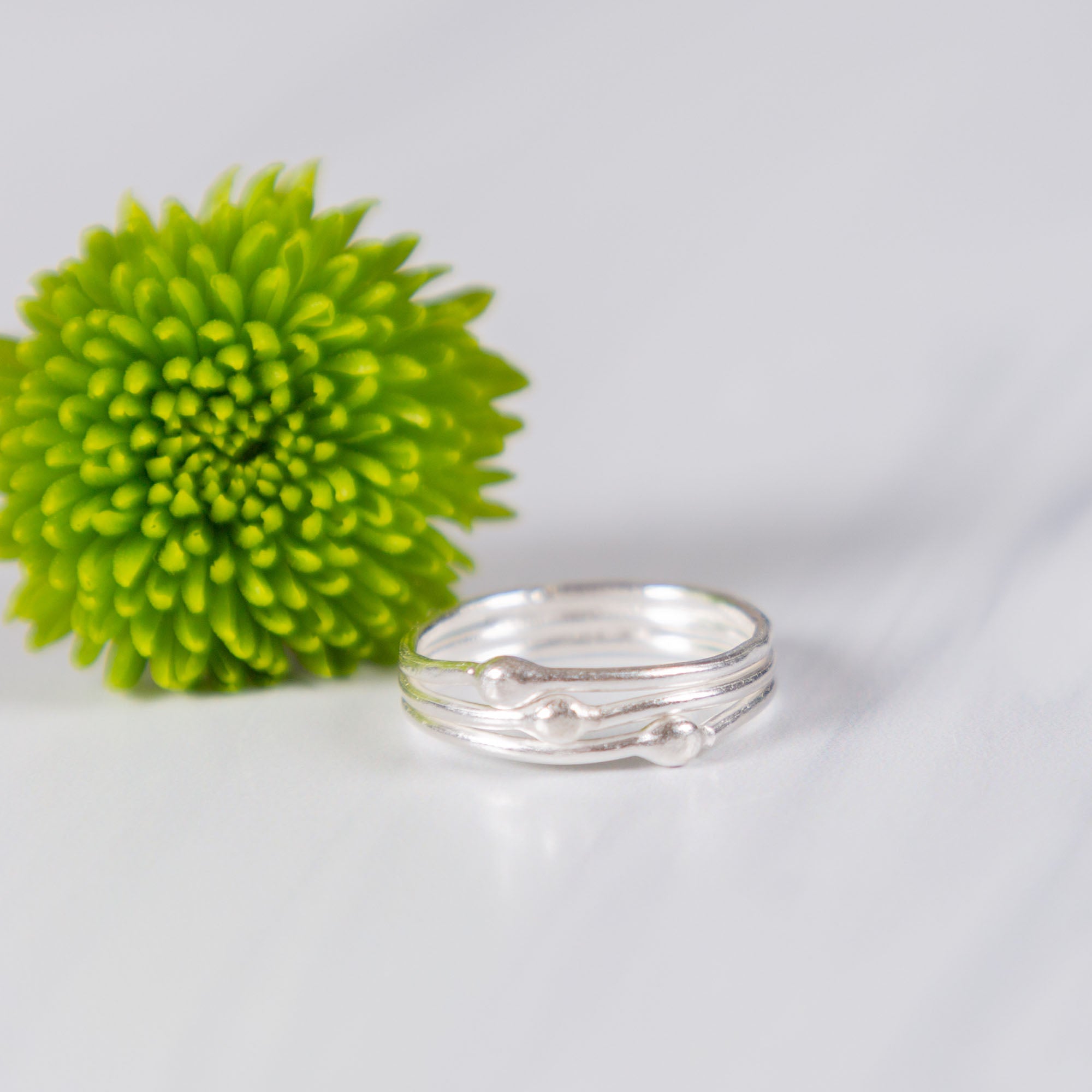 Tiny Dots Sterling Silver Ring - Aaria Tees Aaria Tees