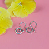 Chunky Swirl Sterling Silver Earrings - Aaria Tees Aaria Tees