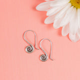 Small Swirl Sterling Silver Earrings - Aaria Tees Aaria Tees