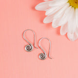 Small Swirl Sterling Silver Earrings - Aaria Tees Aaria Tees