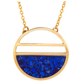 Half Full Lapis Necklace - Aaria Tees Aaria Tees