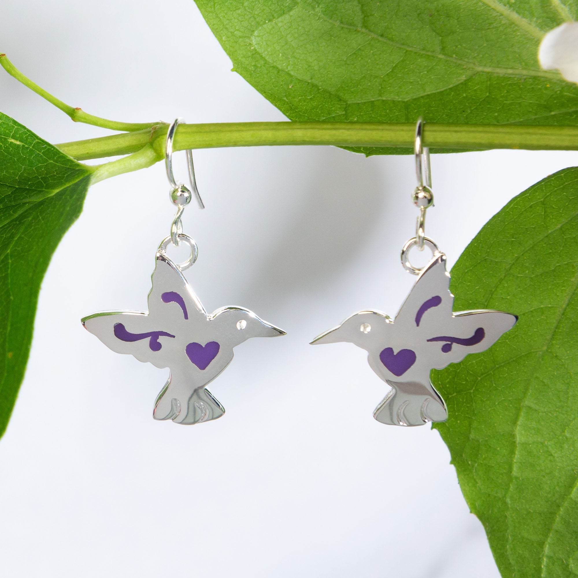 Whimsical Hummingbird Earrings - Aaria Tees Aaria Tees