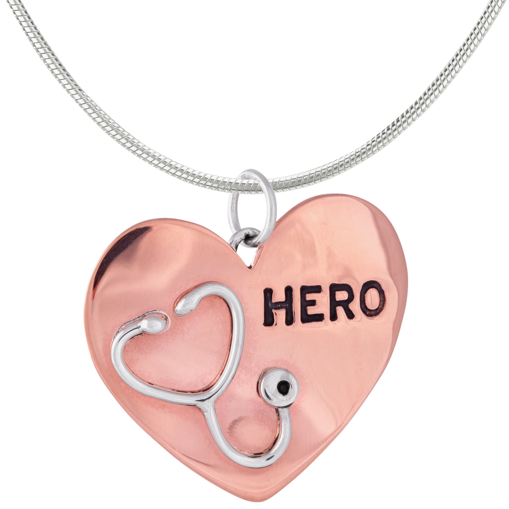 Healthcare Hero Mixed Metal Necklace - Aaria Tees Aaria Tees