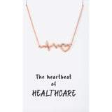 The Heartbeat of Healthcare Necklace - Aaria Tees Aaria Tees