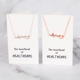 The Heartbeat of Healthcare Necklace - Aaria Tees Aaria Tees
